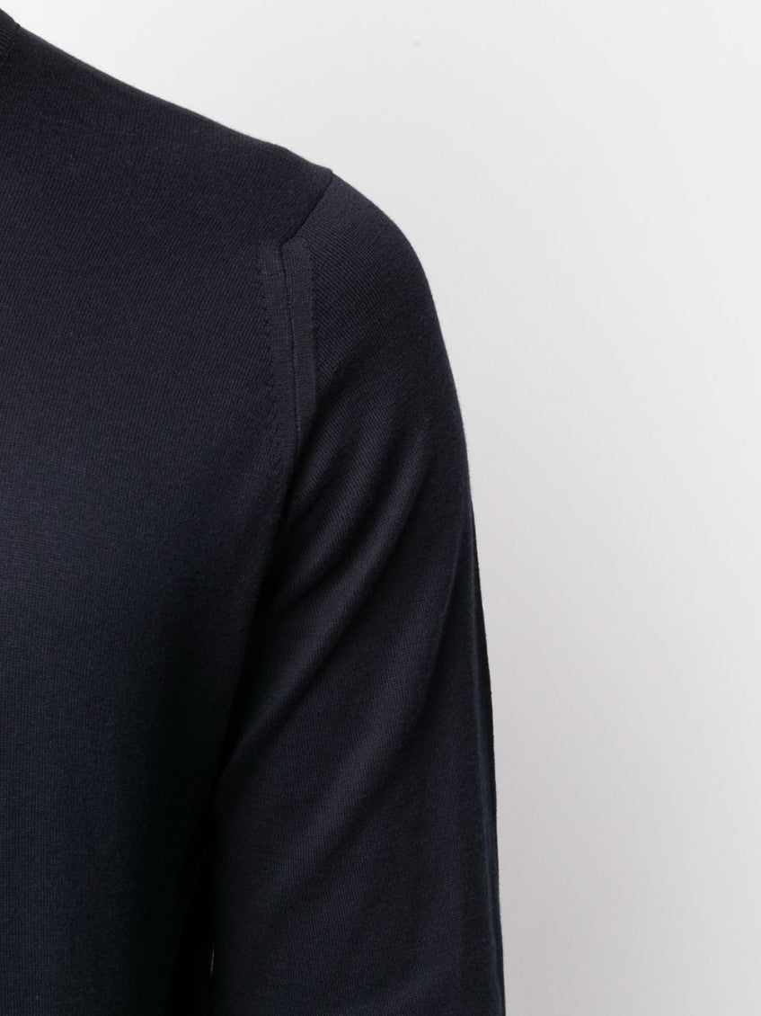 Navy Blue Hatfield Knitted Jumper 2