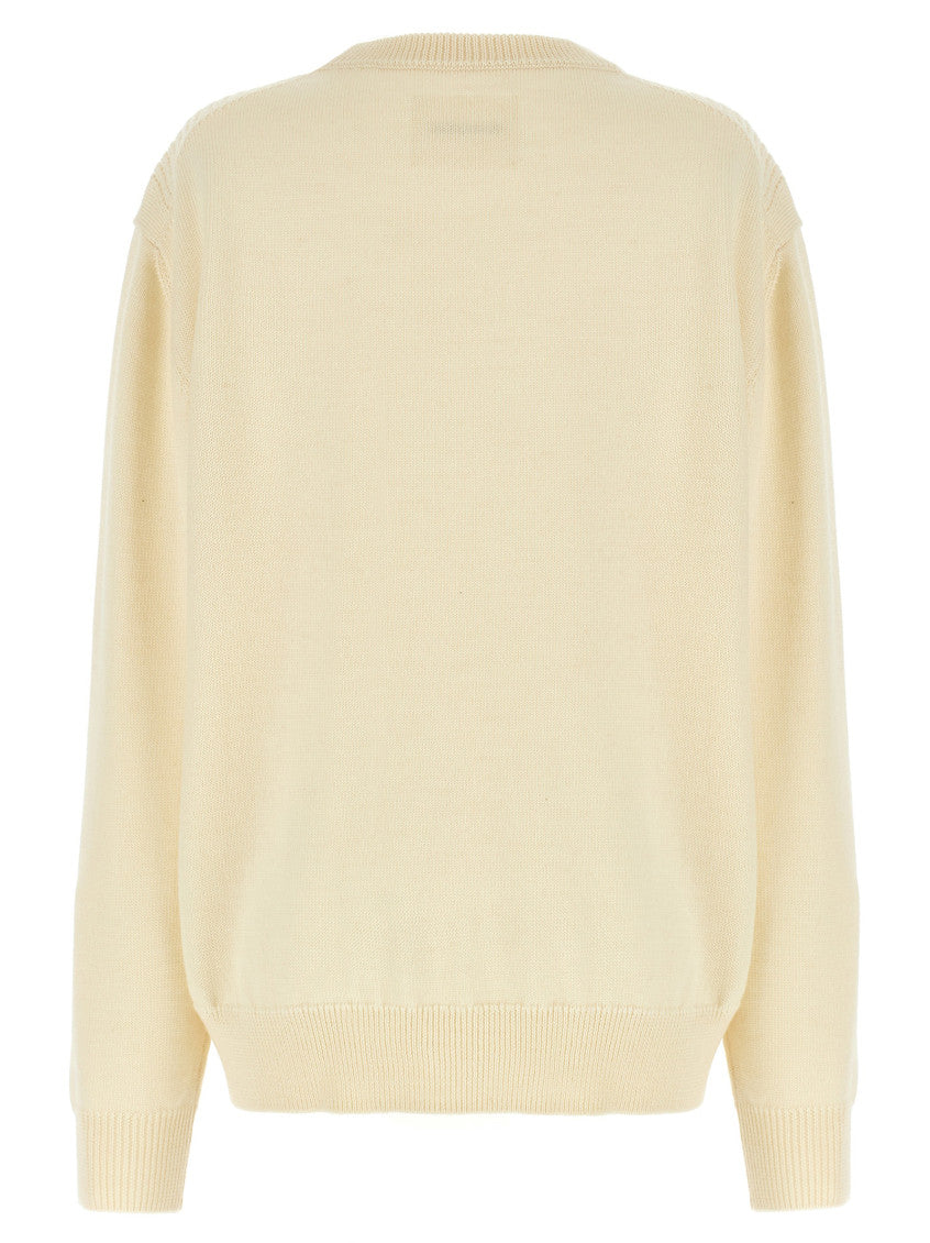 Off White Wool Sweater 2