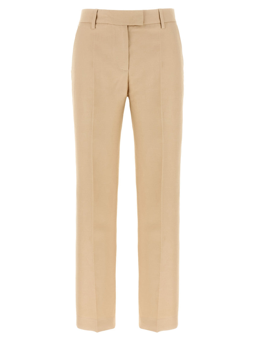 Off White Narrow Leg Pants 1