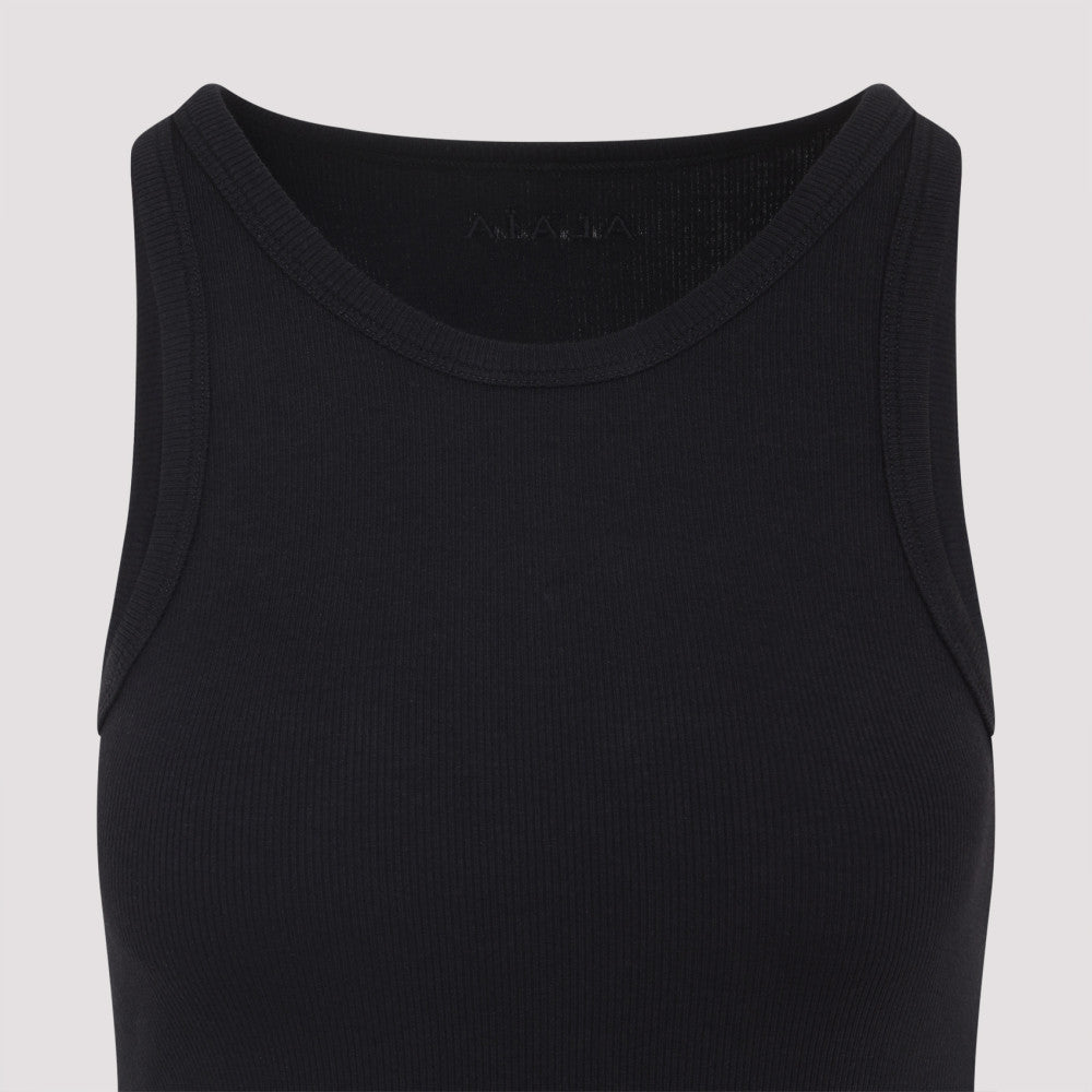 Black Sculpting Rib Jersey Bodysuit 5