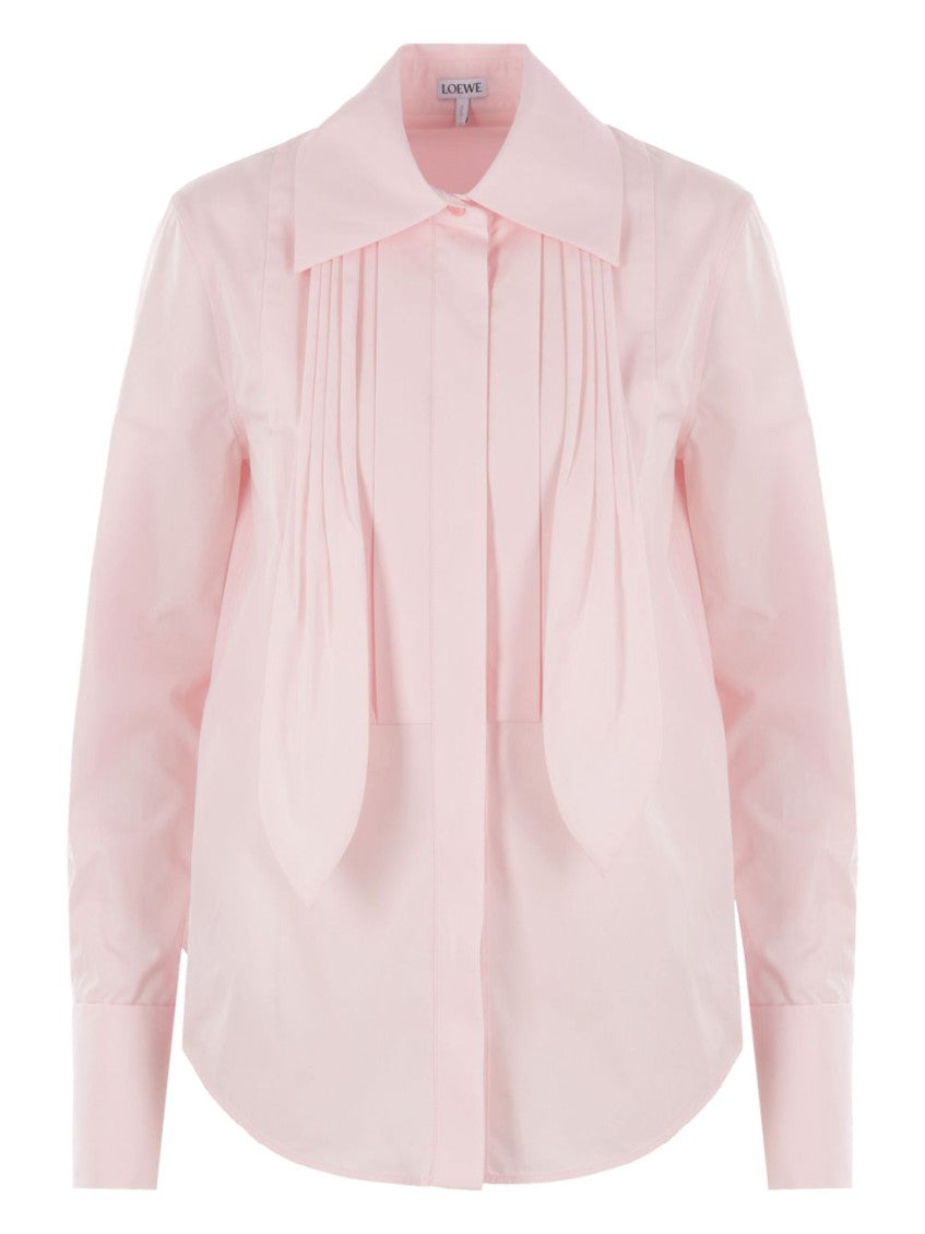 Light Pink Front Pleated Shirt 1