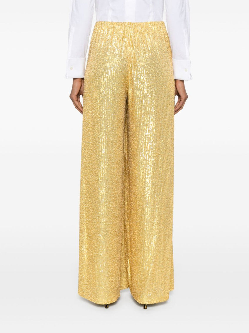 Yellow Wide-Leg Trousers 3