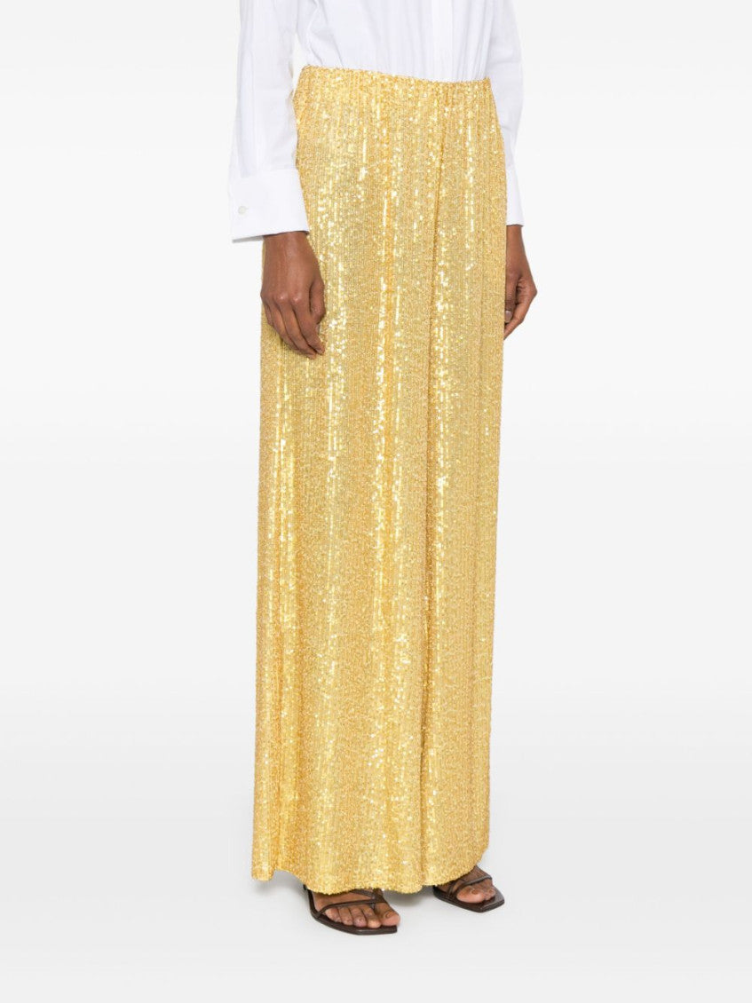 Yellow Wide-Leg Trousers 4