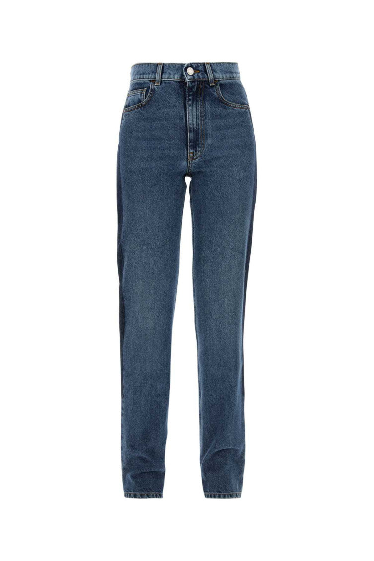 Blue patchwork Jeans 1