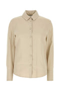 Beige Regular Solid Shirt 1