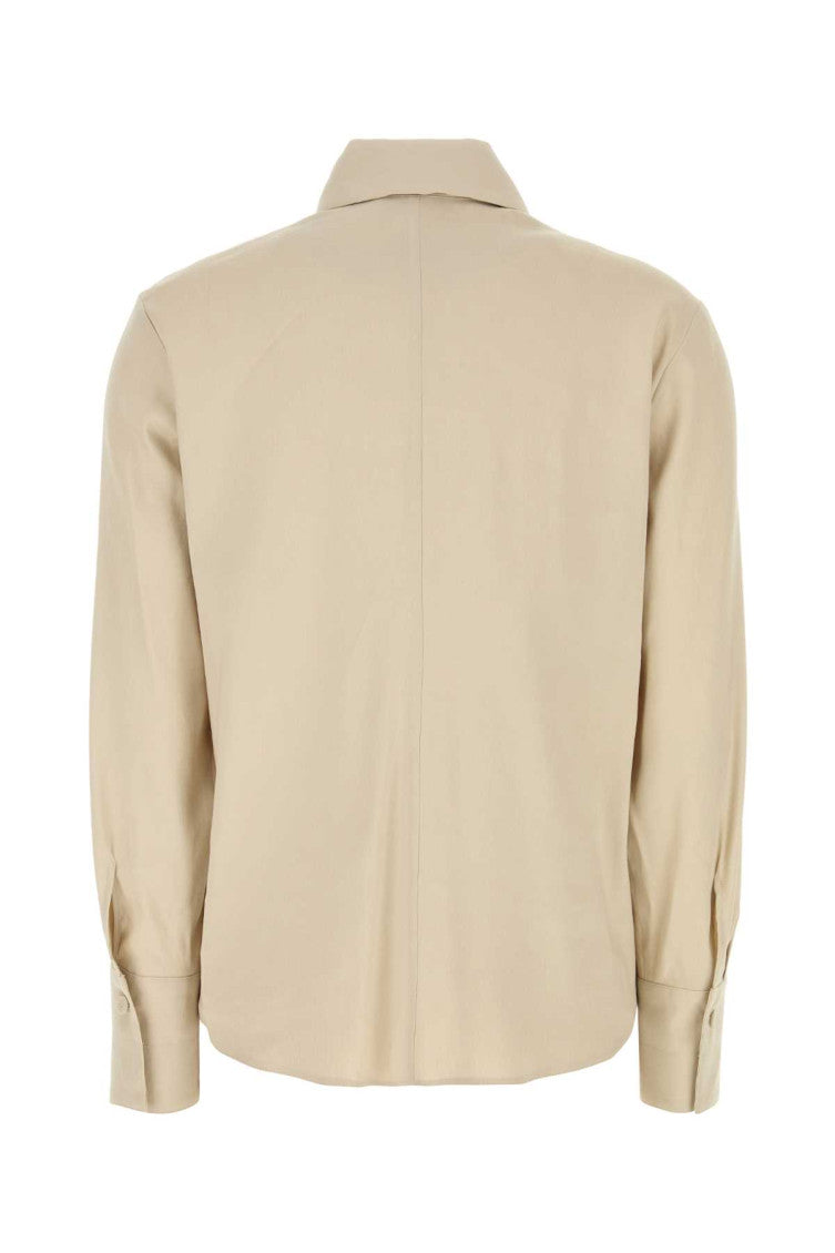 Beige Regular Solid Shirt 2