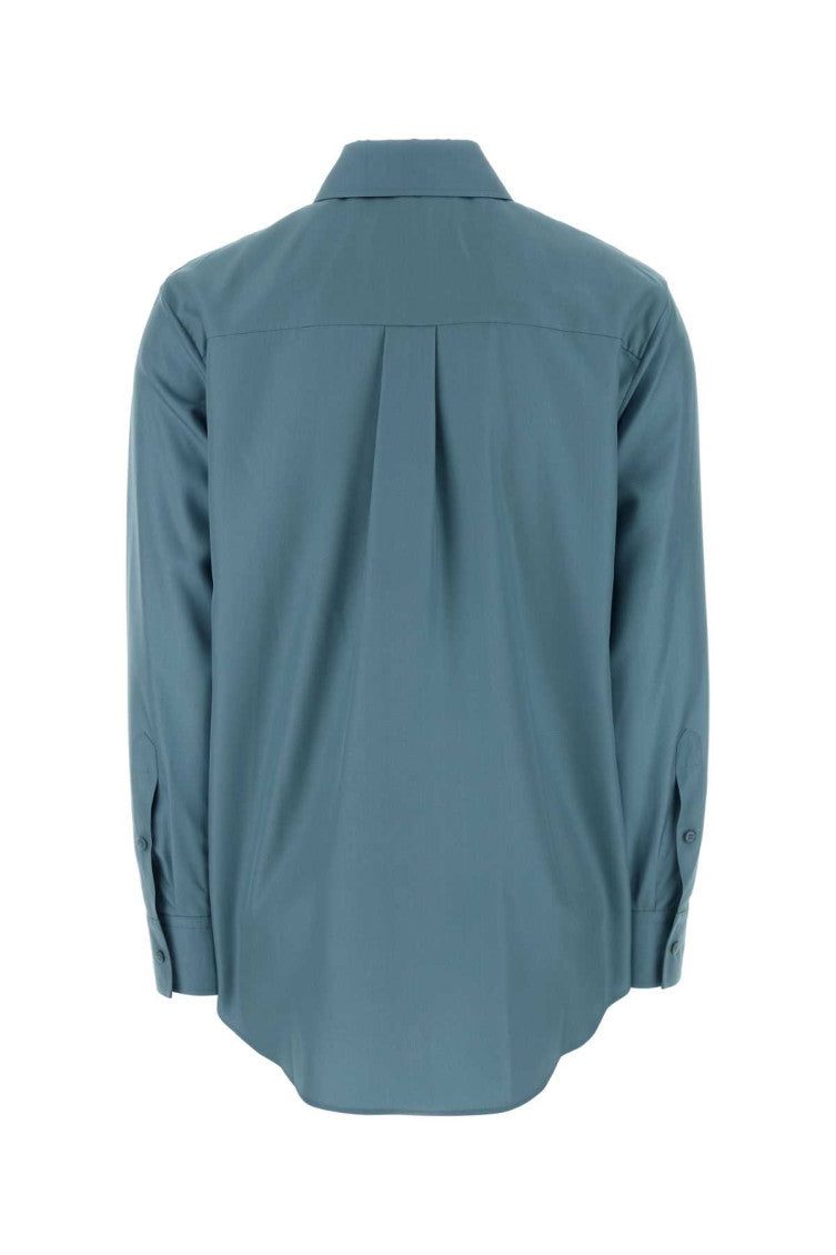 Blue Regular Solid Shirt 2