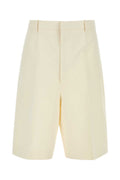 Off White Solid Shorts 1