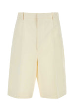 Off White Solid Shorts 1