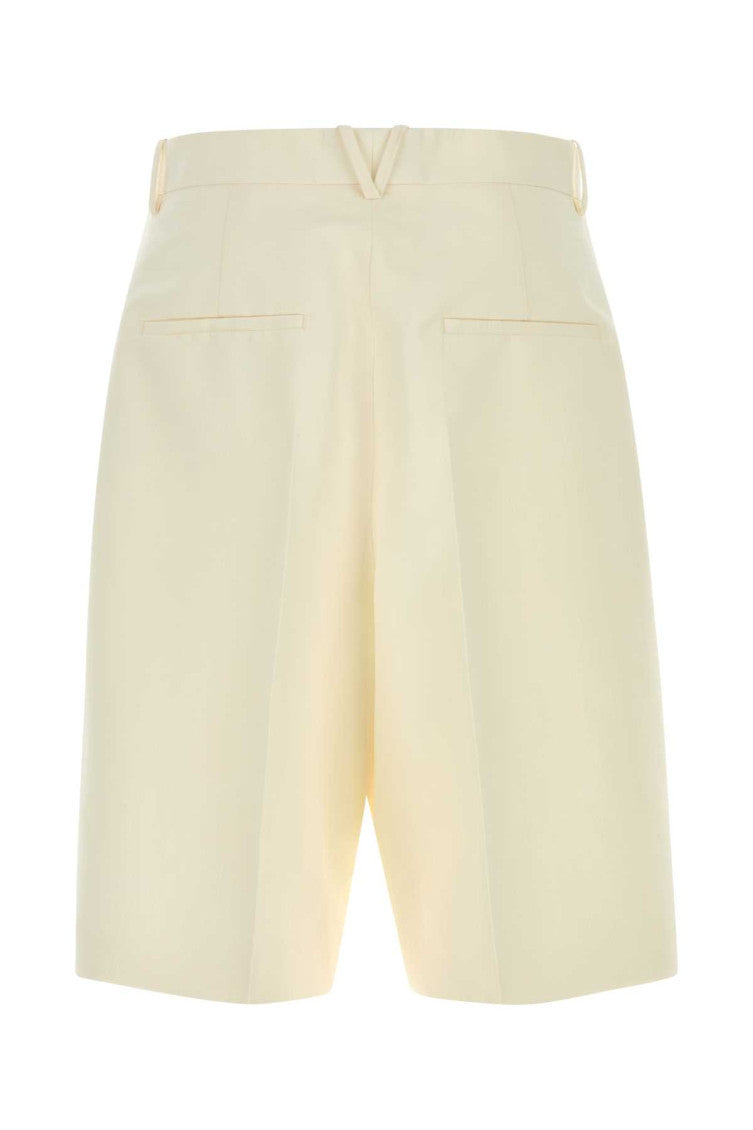 Off White Solid Shorts 2