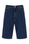 Blue Solid Shorts 1