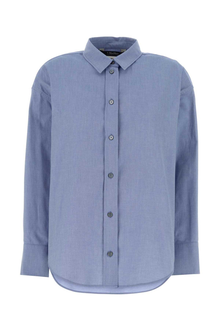 Blue Relaxed Solid Shirt 1