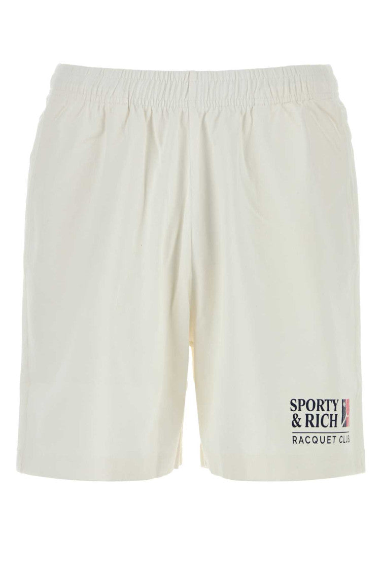 Off White Logo Shorts 1