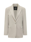 Grey Notched Lapel Blazer 1