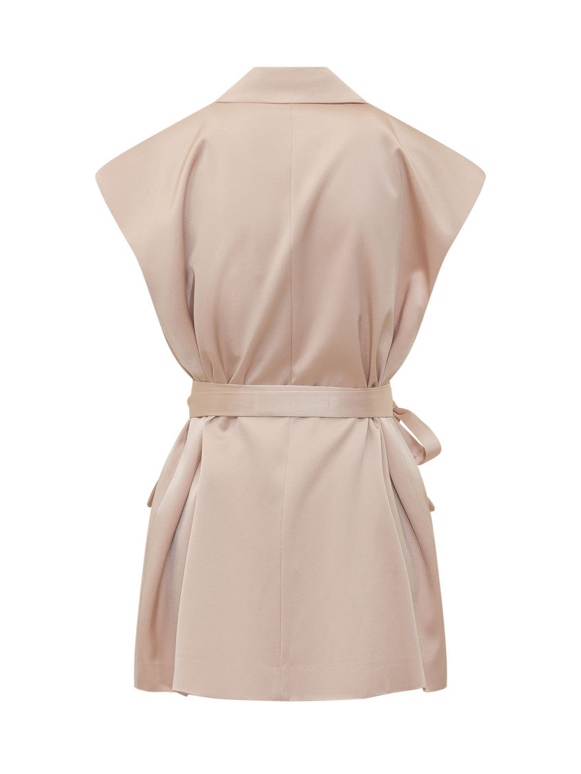 Light Pink Peak Lapel Blazer 2