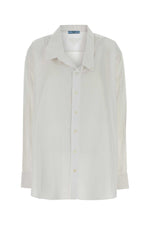 White Loose Solid Shirt 1