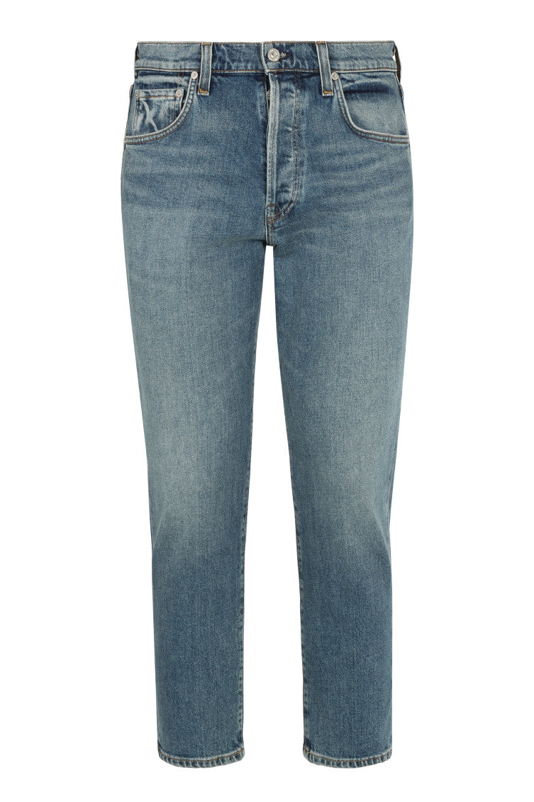 Blue Slim Mid Rise Jeans 1