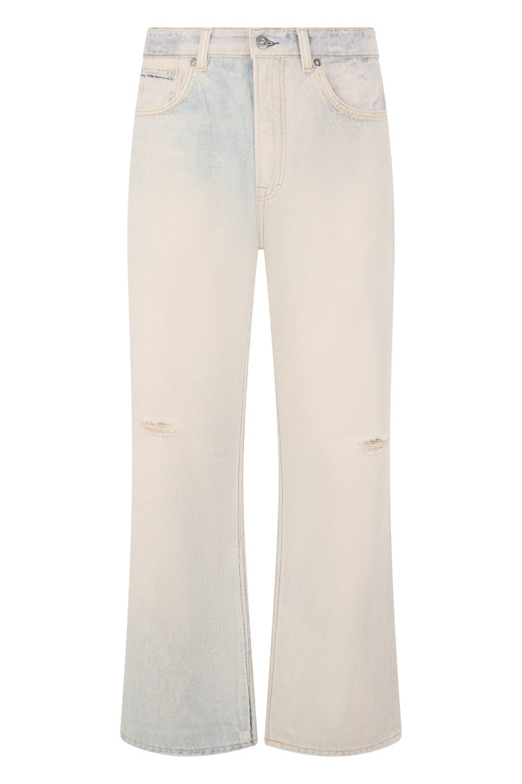 Off White Straight Jeans 1