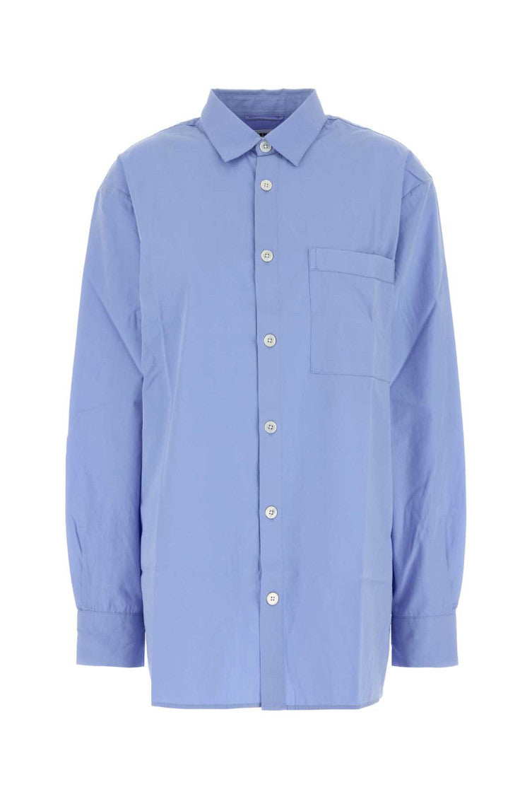 Light Blue Relaxed Solid Shirt 1