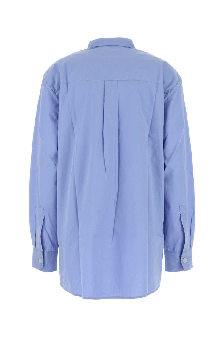 Light Blue Relaxed Solid Shirt 2