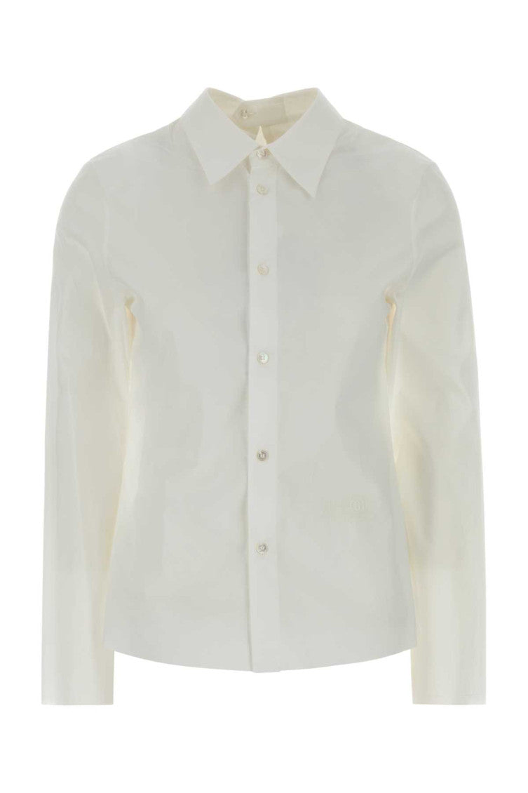 White Regular Solid Shirt 1
