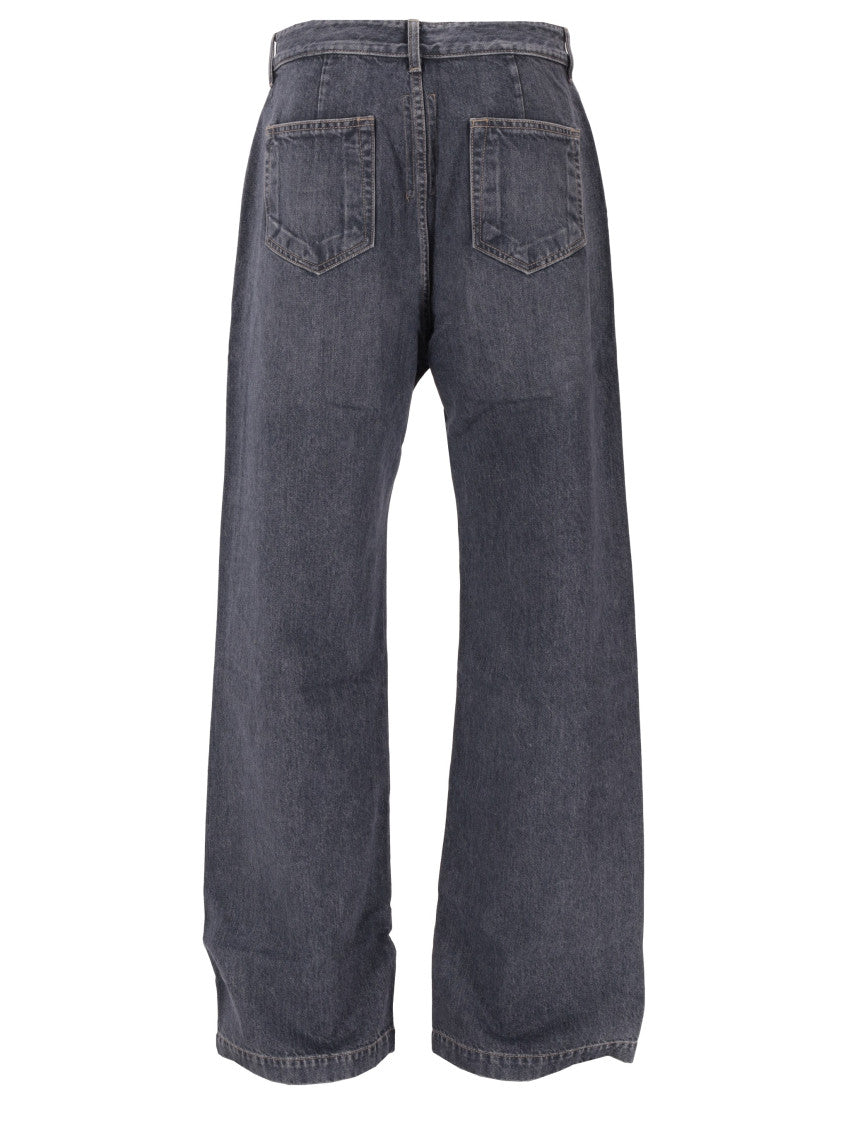 Navy Blue Loose Jeans 2