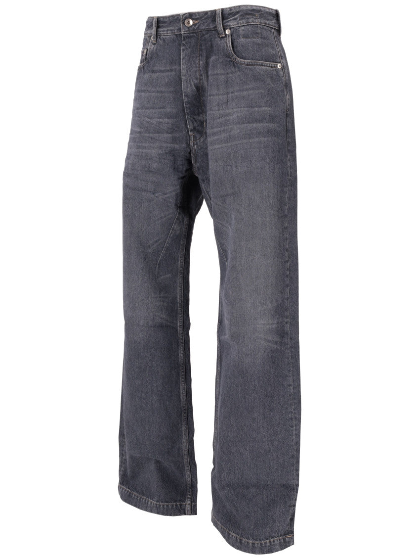 Navy Blue Loose Jeans 4
