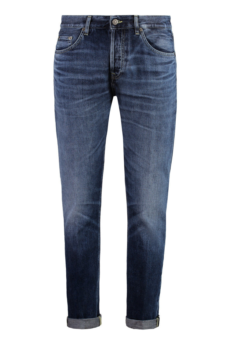 Blue Mid Rise Jeans 1