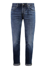 Blue Mid Rise Jeans 1