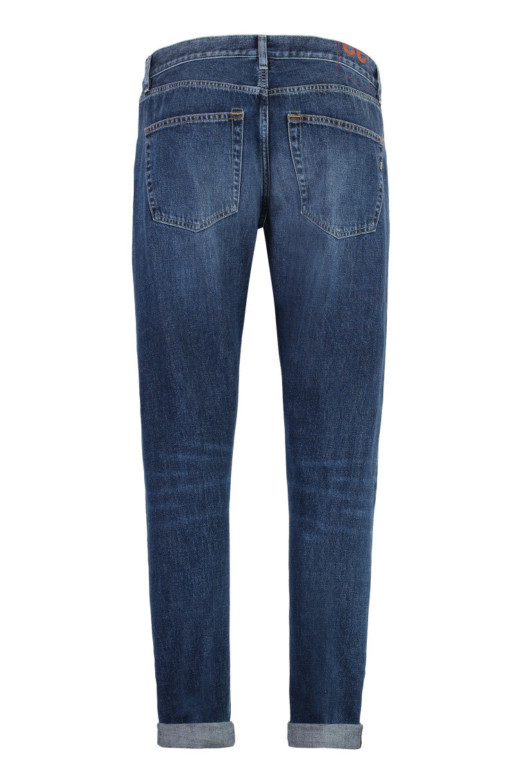 Blue Mid Rise Jeans 2