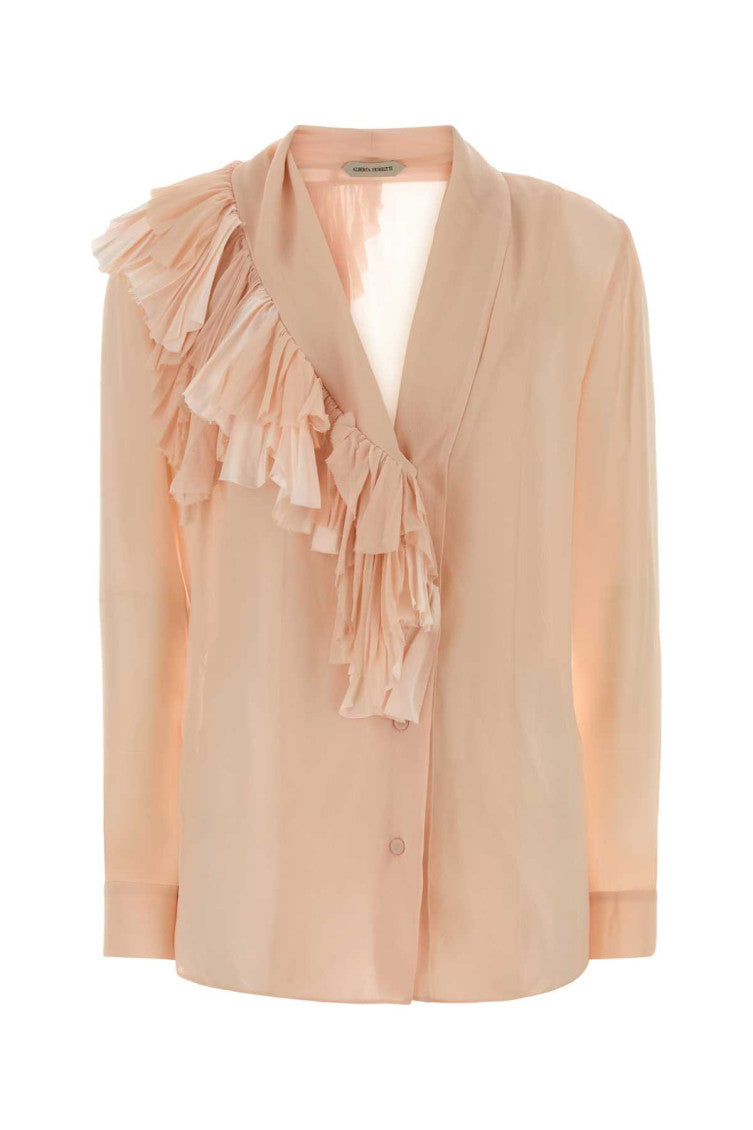 Light Pink Regular Solid Shirt 1