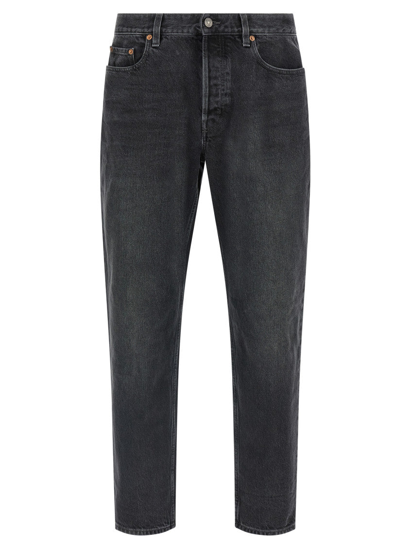 Black Mid Rise Jeans 1