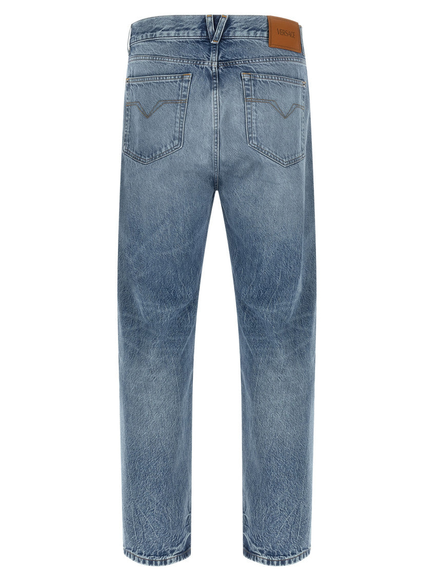 Blue Mid Rise Jeans 2