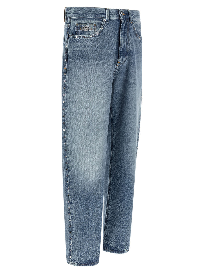 Blue Mid Rise Jeans 3
