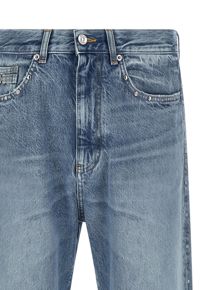 Blue Mid Rise Jeans 4