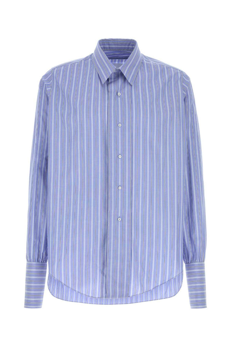 Blue Oversized Stripes Shirt 1