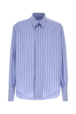 Blue Oversized Stripes Shirt 1