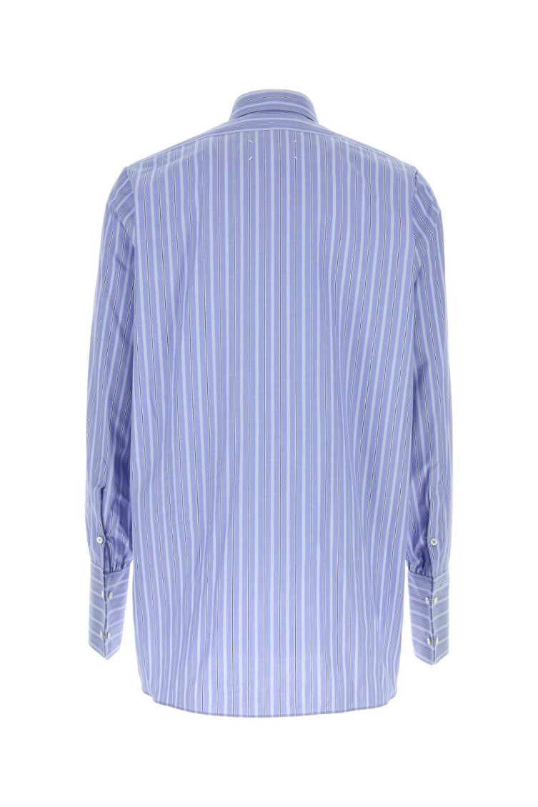 Blue Oversized Stripes Shirt 2