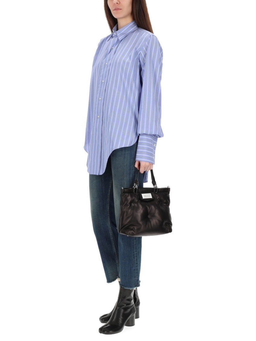 Blue Oversized Stripes Shirt 5