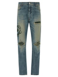 Blue Mid Rise Jeans 1