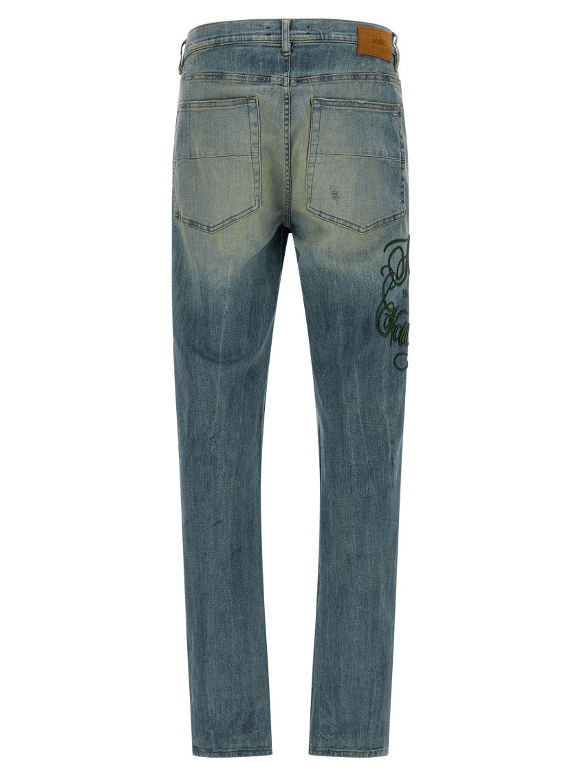 Blue Mid Rise Jeans 2
