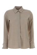 Grey Regular Solid Shirt 1