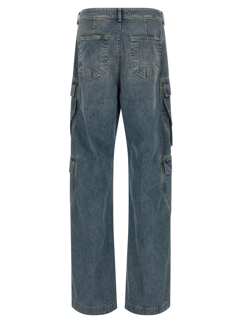 Blue Mid Rise Jeans 2