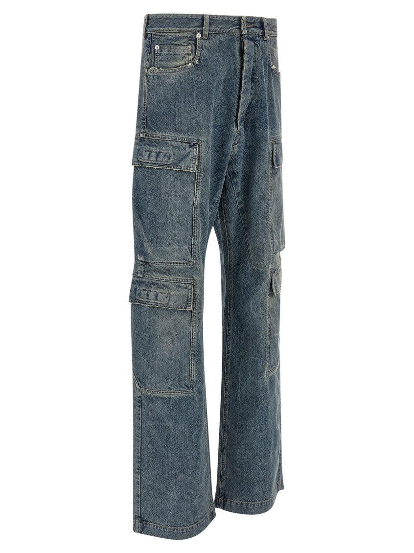Blue Mid Rise Jeans 3