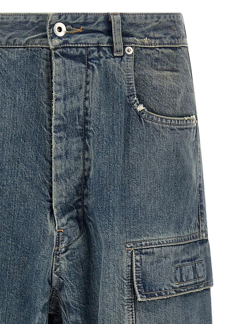 Blue Mid Rise Jeans 4