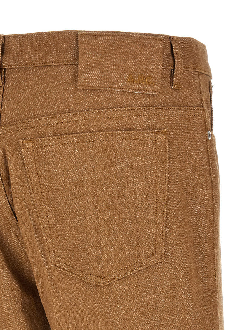 Brown Mid Rise Jeans 4