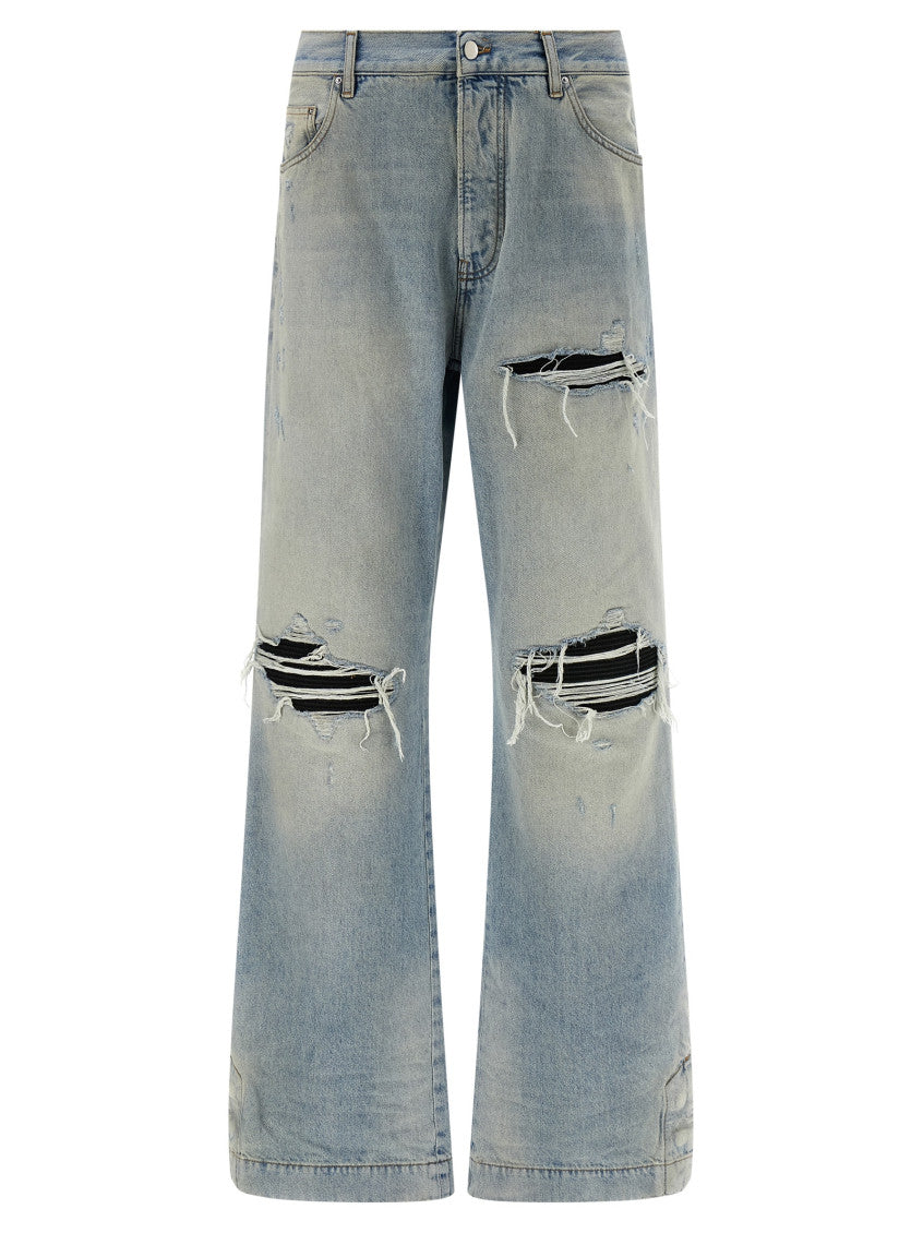 Light Blue Straight Jeans 1