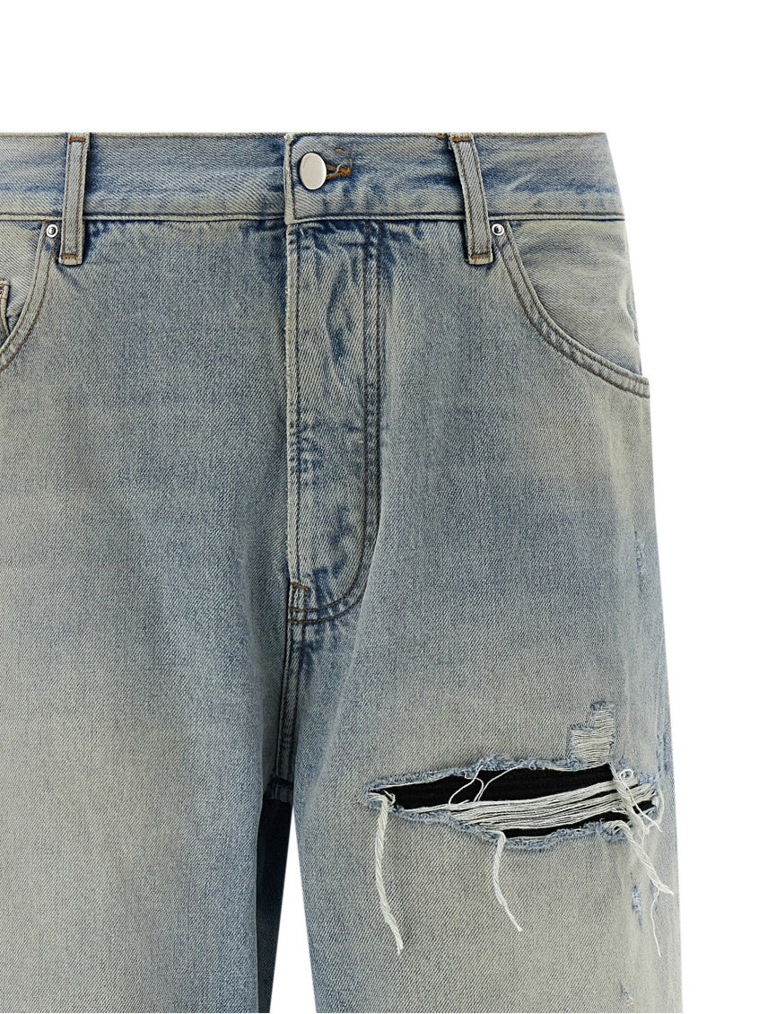 Light Blue Straight Jeans 3