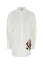 White Relaxed Embellished Shirt 1