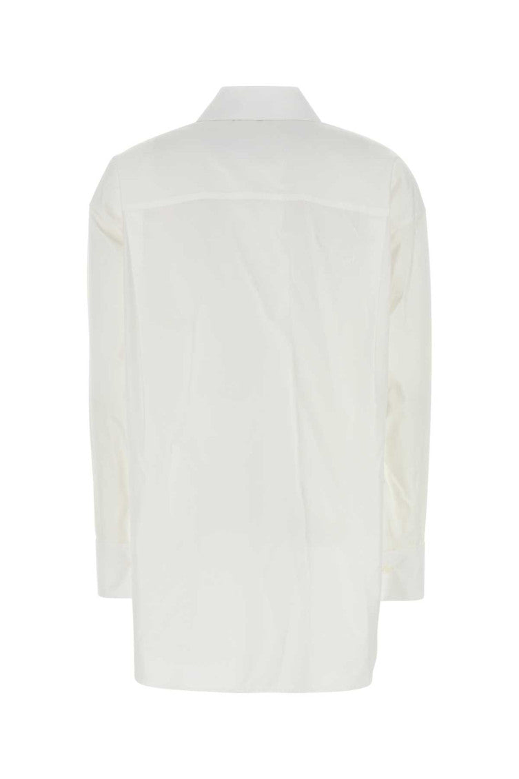 White Relaxed Embellished Shirt 2